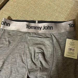 NWT Tommy John Men Second Skin SS Undies Hthr Grey Boxer Brief SM 8”